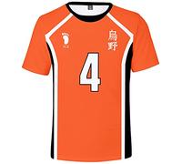 YIMIAO Haikyuu Homme Femme Impression en 2D à Manches Courtes Été Unisexe Kageyama T-Shirt Garçon Japanese Anime Vetement de Sport Tshirt (XXS)