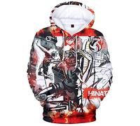 YIMIAO Hommes Pull Haikyuu Japonais Anime 3D Imprimer Volleyball Junior Hoodie Femmes Sweat à Capuche Unisexe Karasuno High School Pullover(L)