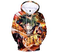 YIMIAO Impression en 3D Sweat à Capuche My Hero Academia Anime Pull Japonais Animé Cosplay Manches Longues Vetement de Sport Décontractés Garçon Fille(S)