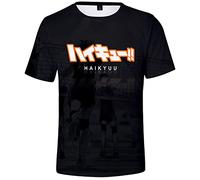 YIMIAO Impression en 3D T-Shirts Kageyama à Manches Courtes Été T-Shirt Japonais Animé Cosplay Haikyuu Manches Shirt Décontractés Garçon Fille(S)
