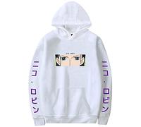 YIMIAO Sweat à Capuche One Piece Japonais Anime Sweatshirt Unisex Ace Pullover Hooded Luffy Hoodie Hommes Femmes(L)