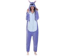 Yimidear® Unisexe Hot Adulte Pyjamas Cosplay Costume d'animal Onesie de Nuit de Nuit,L,Blue Stitch