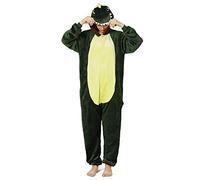Yimidear® Unisexe Hot Adulte Pyjamas Cosplay Costume d'animal Onesie de Nuit de Nuit,XL,Dinosaur(vert)