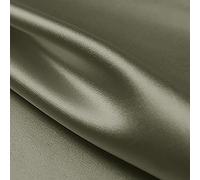Yimihua 100% Tissu de Soie de mûrier Taffetas de Soie au mètre Doublure de Robe Artisanat Décoration Drapé Vêtements de Mariage Tissu de Soie Matériel 114cm de Large(Color:Dark Green 20#)