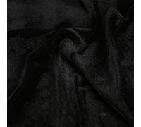 Yimihua Épaissir Tissu Velours Le Noir pour Couture Ameublement matière Extensible Velours écrasé en Tissu Matériel Rideaux Coussin Robe Coudre Vestes 100cm x 160cm