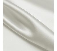 Yimihua 100% Tissu de Soie de mûrier Taffetas de Soie au mètre Doublure de Robe Artisanat Décoration Drapé Vêtements de Mariage Tissu de Soie Matériel 114cm de Large(Color:White)