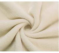 Yimihua Tissu en peluche cristal doux fausse fourrure polaire pour fond artisanat matériaux écharpe bricolage couture poupées faites à la main oreiller coussins de siège, 160 (Color:Beige)