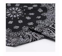 Yimihua Tissu Jean Tissus de Mode Tissu Denim Jacquard Tissu Denim Lavé pour Vêtements, Chemises, Couture-Largeur 150cm(Color:Noir)