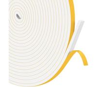 YIMIKI Joint de porte isolant, coupe-froid en mousse adhésive forte, bande de caoutchouc pour temps froid, 6 mm (l) x 3 mm (H), total 5 m (L)