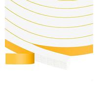 YIMIKI Joint de porte isolant, coupe-froid en mousse adhésive forte, bande de caoutchouc pour temps froid, 12 mm (l) x 10 mm (H), chaque 2 m, 2 rouleaux, total 4 m (L)