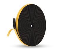 YIMIKI Joint Fenêtre Isolation, Joint Porte de Mousse Adhésive, Joint Isolation du bruit et Froid, Anti-glisse, Bande Caoutchouc Anti-froid Antichoc, 9mm (L) x 3mm (H), total 15m