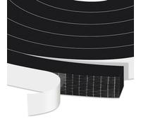 YIMIKI Joint Isolant Adhésif en Mousse Caoutchouc Bande D'étanchéité, Joint Portes et Fenêtres contre courants d'air Bande antichoc, 12mm (L) x 12mm (H), total 4m (L)