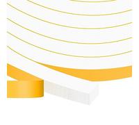 YIMIKI Joint Isolant Adhésif en Mousse Caoutchouc Bande D'étanchéité, Joint Portes et Fenêtres contre courants d'air Bande antichoc, 12mm (L) x 12mm (H), chaque 2 m, 2 rouleaux, total 4m (L)