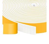 YIMIKI Joint Isolant Portes Fenêtres en Mousse autocollant, Joint Adhésif en Mousse Caoutchouc, Joint Calfeutrage Isolation Phonique,anti-collision,25mm (L) x 3mm (H),chaque 5m,2 rouleaux, total 10m