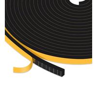 YIMIKI Joint Isolation Fenêtre en Mousse Adhésif, Joint Porte Entrée en Caoutchouc Antioxydant, Joint Phonique Multiusage Coupe Vent, 6mm (L) x 3mm (H), chaque 5 m, 3 rouleaux, total 15m (L)