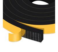 YIMIKI Joint Isolation Fenêtre en Mousse Adhésif, Joint Porte Entrée en Caoutchouc Antioxydant, Joint Phonique Multiusage Coupe Vent, 20mm (L) x 10mm (H), total 4m (L)