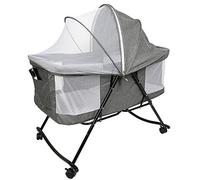 YIMING 2 in 1 Berceau Cododo Pliante avec Matelas et Moustiquaire Lit Bébé Cododo pour Les Bébés de 1 à 36 Mois Cododo Mobile Chambre Bébé (92×65×75 cm, B)