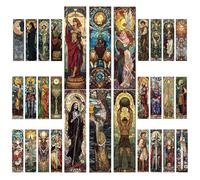 YIMINGOUFEI 30 Marque-Pages Tarot Style Vitrail, 15 x 4 cm