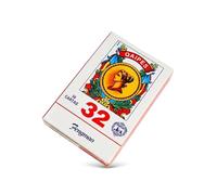 YIMINGOUFEI Jeu de Cartes Espagnoles 50 Cartes PVC 6,2 x 9,5 cm, Résistant à l’Eau et à la Déchirure, Motifs Classiques Rouge et Blanc pour Mus, Brisca, Tute
