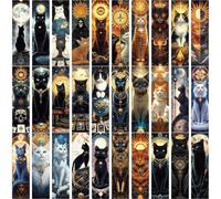 YIMINGOUFEI Lot de 30 marque-pages de la série Cat Tarot - Design littéraire créatif - 15 cm x 4 cm - Coffret cadeau pour les amateurs de livres, les enseignants et les étudiants