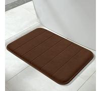 Yimobra Tapis de bain antidérapant, 61 x 43 cm, super absorption d'eau, épais, lavable en machine, facile à sécher, tapis de salle de bain - Marron