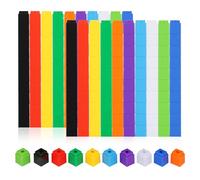 Yimomoyi 200 Pièces Cube Mathématiques, Blocs de Construction Math, Cubes a Empiler Calcul, Montessori Cube de Comptage Mathématiques Emboitables Numberblocks, Blocs de nombres pour Enfants