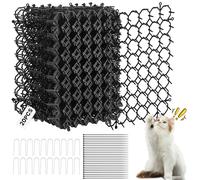 Yimomoyi 20PCS Tapis Anti Chat,20x15cm Tapis Anti-Chat avec Pointes | Pic Anti Chat Repousse Chat Exterieur Tapis Anti Chien avec Epine(avec 20 Clous 25 Attaches de Câble)