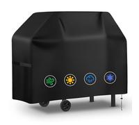 Yimomoyi Housse Plancha Exterieur, Housse Barbecue Exterieur Imperméable, Housse Barbecue Gaz avec Sac de Rangement, Résistante de 420D Oxford, Anti-UV, Coupe-Vent, Anti-poussière (132x66x109cm)