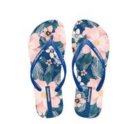 Yimuzche Tongs Femme Pantoufles Été Hawaï Chaussons Portable Flip-Flop Antidérapantes pour Voyage Plage Piscine (Blue, Adulte, Femme, 39, Numérique, Système Taille Chaussures EU, Moyen)