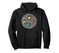 Yin and Yang Balance. Tai Chi, Qi Gong, Reiki Flow, Colorful Sweat à Capuche