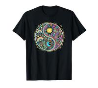 Yin and Yang Balance. Tai Chi, Qi Gong, Reiki Flow, Colorful T-Shirt