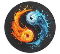 Yin and Yang Puzzle 1000 Pieces Cadeau Unique Jeu Éducatif Défi Jouet À De Qualité Supérieure Peinture Art pour Adultes Et Enfants À Partir De 12 Ans 1000pcs (67.5x67.5cm)