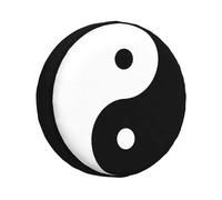 Yin Composer Dot Art-Couverture De Rechange Noire Et Blanche Pour Prado Pajero,Jeep Balance Meditation Versi4 X 4,Protecteur De Roue De Voiture - Type 14 Inch #E