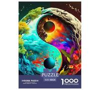 Yin-Yang 1000 Pièce Puzzle Jeu De Famille Classique Jigsaw Puzzles Belle Décoration Puzzle pour Adultes Et Enfants 38x26cm/1000pcs