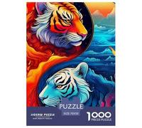 Yin-Yang 1000 Pièces De Papier Puzzle Défi Jouets Décoration Moderne Activité Familiale Cadeau Unique 70x50cm/1000pcs