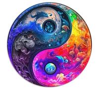 Yin-Yang 1000 Pièces Puzzle Circulaire 3D Haute définition Puzzles Classiques Puzzle Familial Jeu D'Intelligence Cadeaux 1000pcs (67.5x67.5cm)