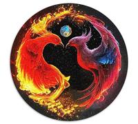 Yin-Yang 1000 Pièces Puzzle Rond Classiques Puzzles Difficile Impossible Cadeau Unique pour Adultes Et Enfants 1000pcs (67.5x67.5cm)