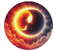 Yin-Yang 1000 Pièces Puzzle Rond Jeu Qualité Supérieure Cadeau Unique pour Adultes Et Enfants 1000pcs (67.5x67.5cm)