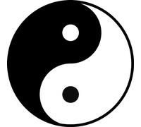 Yin Yang - 20cm - Sticker/autocollant