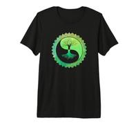 Yin Yang Arbre de Vie Géométrie Sacrée Mandala Psychédélique T-Shirt Haut de Gamme