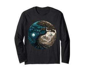 Yin Yang Arbre de Vie Taoïste Feng Shui Méditation Manche Longue