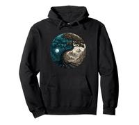 Yin Yang Arbre de Vie Taoïste Feng Shui Méditation Sweat à Capuche