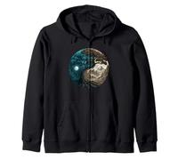 Yin Yang Arbre de Vie Taoïste Feng Shui Méditation Sweat à Capuche