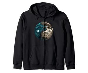 Yin Yang Arbre de Vie Taoïste Feng Shui Méditation Sweat à Capuche