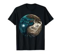 Yin Yang Arbre de Vie Taoïste Feng Shui Méditation T-Shirt