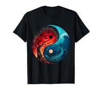 Yin Yang Arbre de Vie Taoïste Feng Shui Méditation T-Shirt
