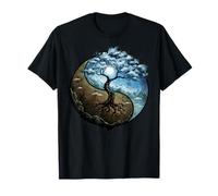 Yin Yang Arbre de Vie Taoïste Méditation Feng Shui T-Shirt