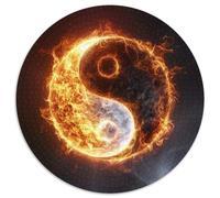 Yin Yang Bagua Puzzle 1000 Pièces Educa Jouet en Bois Jeu D'Intelligence Décoration Intérieure Jeu Éduchatif Challenge Toy Adultes & Enfants des 14 Ans 1000pcs (67.5x67.5cm)