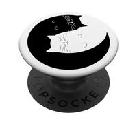 Yin Yang Cat Pop Socket pour téléphone PopSockets Chaton Yin Yang PopSockets PopGrip Adhésif