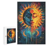 Yin-Yang Celestial Face Art Print Puzzle 1000 Pièces Educa Jouet en Bois Cadeau Unique Décoration Intérieure Jeu Éducatif Challenge Toy Adultes Et Enfants À Partir De 14 Ans 1000 PCS